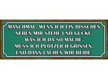 Vianmo Insegna In Legno 10X27 Cm Wenn Ich Neben Mir Stehe Und