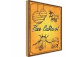 Vianmo Insegna In Legno 40X30 Cm Bee Culture Biene Honig Imkerei