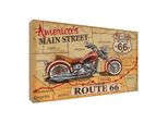 Vianmo Insegna In Legno 30X40 Cm America`S Main Street Route 66
