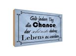 Vianmo Insegna In Legno 30X40 Cm Gib Jeden Tag Die Chance