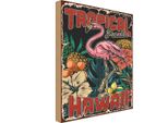 Vianmo Insegna In Legno 40X30 Cm Hawaii Tropical Paradise Alkohol