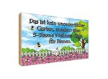 Vianmo Insegna In Legno 30X40 Cm Kein Garten 5 Sterne Oase