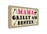 Vianmo Insegna In Legno 30X40 Cm Mama Grillt Am Besten