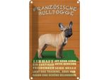 Vianmo Insegna Di Latta 30X20 Cm FranzöSische Bulldogge Hund