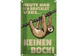 Vianmo Insegna Di Latta 30X20 Cm Heute Habe Ich Brutalst Viel