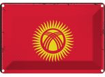 Vianmo Insegna Di Latta 20X30 Cm Bandiera Kirgisistans Kyrgyzstan