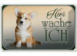 Vianmo Insegna Di Latta 20X30 Cm Hund Chihuahua Hier Wache Ich