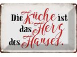 Vianmo Insegna Di Latta 20X30 Cm KüChe Ist Das Herz Des Hauses