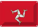 Vianmo Insegna Di Latta 20X30 Cm Bandiera Isle Of Man Flag Of Isle Of Man