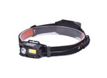 Lampada Frontale Ricaricabile Solight Led, 3W + Cob, 150Lm + 60Lm, Li-Ion
