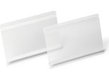 Durable Buste Per Identificazione Adesiva Hard Cover A5 Orizzontale, 10 Pezzi, Trasparente, 118319