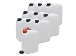 Plasteo® 10X Tanica D'acqua Da 5 Litri Per Campeggio + 1 X Rubinetto Alimentare Bpa Free Gastronomia Commerciale Campeggio Caravan Indoor Outdoor