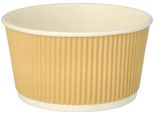 Papstar 89332 Papstar Bicchiere Da Minestra "Pure"" Ripple Wall, 520 Ml, Beige"