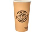 Papstar 89157 Bicchiere Di Carta Papstar "Pure"", 0,5 L, Naturale"