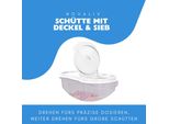 Novaliv Barattoli Sfusi Set Di 3 Barattoli Per Spolverare Da 1,3 Litri - Dimensioni (Lxpxh): 22 X 13 X 8,5 Cm - Barattolo Con Coperchio Da 1L Per Muesli Farina Zucchero Barattoli Organizzatore Per Cucina Scatola Per Alimenti Scatola Per Preparazione Pasti