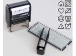 Trodat Stempel Trodat 7 Sachen Stempel Typom, Gr.11 Schw + Kissen Schw