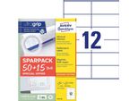 Avery Zweckform 6175-65 780 Avery Zweckform Etiketten Weiß 105,0 X 48,0 Mm