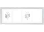 Deknudt S66KD1 Cornice Argento Passe-Partout 4 Foto 10X15 Cm
