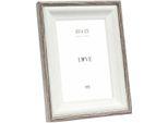Deknudt S68VG2 Cornice Per Quadri Bianco Marrone-Bordo Grigio 10X15 Cm