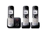 Panasonic KX-TG6823GB Schnurloses Telefon-Set mit Anrufbeantworter schwarz-silber