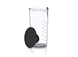 Arendo - Bicchiere Dosatore In Plastica 600 Ml - 20 Once - Bicchiere Trasparente - Ideale Per Frullatori Elettrici E A Mano - Bicchiere Per Bere