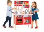 Moltó 21292 Cucina Da Gioco In Legno Rosso (10 Pezzi)