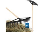 Kotarbau® Rastrello Robusto 610 Mm 18 Denti Con Manico Rastrello Per Foglie Rastrello Per Foglie Ventaglio Per Foglie Ventaglio Per Foglie Rastrello Per Foglie In Plastica Nero