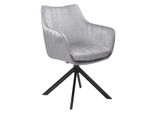 Sedia Girevole Oto 1 - Grigio / Nero