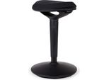 Sgabello Wiltec Sit & Stand Nero, Sgabello Girevole Regolabile In Altezza Fino A 70 Cm, Sgabello Imbottito Fino A 100 Kg, Sgabello Girevole Moderno Per Ufficio E Ufficio Domestico