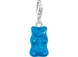 Charm-EinhäNger Thomas Sabo "Thomas Sabo X Haribo Schmuck: Charm", Bunt (Silberfarben, Blau, Blau), Charms, Damen, Silber 925 (Recycelt), Mit Kristallglas