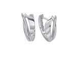 Paar Creolen Vivance "925 Silber Rhodiniert", Silber (Silbergrau), Ohrringe, Damen, One-Size, Silber 925 (Sterlingsilber)