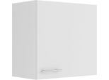 HäNgeschrank Optifit "Bella", Weiß (Weiß, Weiß), B:60Cm H:57,6Cm T:34,6Cm, Holzwerkstoff, SchräNke, HäNgeschrank, Breite 60 Cm, 1 TüR, 1 Einlegeboden