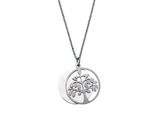 Kette Mit AnhäNger Firetti "Schmuck Geschenk Halskette Lebensbaum, Flachpanzerkette", Silber (Edelstahlfarben), Halsketten, Damen, Edelstahl, L: 45