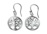 Paar OhrhäNger Vivance "925 Sterling Silber Rhodiniert Lebensbaum", Weiß, Ohrringe, Damen, One-Size, Silber 925 (Sterlingsilber)