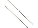 Collierkettchen Vivance "925/- Silber Schlangenkette Diamantiert", Weiß, Halsketten, Damen, 45Cm, Silber 925 (Sterlingsilber), L: 45 B: 1,8Mm, GläNzend, B:1,8Mm