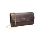 Clutch "Eleganz", Damen, Gr. B/H/T: 26Cm X 15Cm X 5Cm Onesize, Braun (Dunkelbraun), Leder, Collezione Alessandro, Taschen, Aus Leder, Mit Separaten FäChern