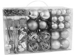 Brubaker Set Di 101 Pezzi Di Baubles Natalizi Con Topper Per Albero Decorazioni Per L'albero Di Natale - Argento