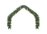 Vidaxl Ghirlanda Natalizia Con Baubles E Luci Led 5 M
