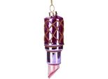 Brubaker Lipstick Pink - Guaina Di Natale In Vetro Dipinta A Mano - Decorazione Dell'albero Di Natale Figurine Divertenti Decorazione Pendente - 10 Cm
