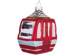 Brubaker Gondola Da Sci Rossa - Guaina Natalizia In Vetro Dipinta A Mano - Decorazione Per L'albero Di Natale Figurine Divertenti Decorazione Pendente - 10 Cm