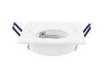 Faretto Da Incasso GU10 Cornice Da Incasso Ø75Mm Foro Alluminio Incl. Attacco GU10 Per Lampadine Led Bianco, Angolare