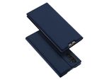 Custodia A Libro Dux Ducis Compatibile Con Samsung Galaxy Note 10 (N970F) Custodia Per Telefono Cellulare Custodia A Portafoglio Con Funzione Di Supporto, Slot Per Schede Blu