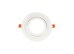 Faretto Da Incasso AR111 Cornice Da Incasso Orientabile Faretto Da Incasso 180X25Mm Foro Alluminio Per Lampadine Led Bianco Tondo