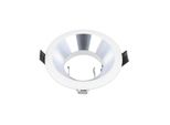 Faretto Da Incasso GU10 Ø75Mm Foro Alluminio Incl. Attacco GU10 Per Lampadine Led Bianco/Argento, Rotondo Senza Lampadina