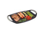 Cheffinger Piastra Per Grigliare 47Cm In Alluminio Fuso Ad Induzione Piastra Per Friggere Bbq Grill Frying Plancha In Alluminio Ad Induzione Adatta A Tutti I Piani Cottura