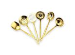 12 Pezzi Utensili Da Cucina Utensili Da Cucina Cucchiaio Spatola Cucchiaio Da Minestra Utensili Da Cucina Set Di Cottura In Acciaio Inox, Oro