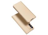 Custodia A Libro "Dux Ducis"" Compatibile Con Samsung Galaxy S21 Fe Custodia A Portafoglio Con Funzione Di Supporto, Slot Per Carte Di Credito Oro"
