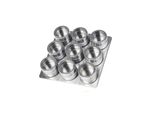 Set Di 10 Barattoli Per Spezie In Acciaio Inox Metallizzato Portaspezie Sale Pepe Contenitore Per Spezie Da Cucina Argento