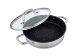 Padella Ø 28Cm Serie In Acciaio Inox Con Coperchio In Vetro Per Tutti I Tipi Di Piano Cottura
