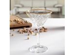 Pasabahce 440176 Bicchiere Da Martini Senza Tempo, Coppa Da Cocktail, Bicchiere Da Cocktail, 230 Ml, Vetro, Trasparente/Oro, 4 Pezzi